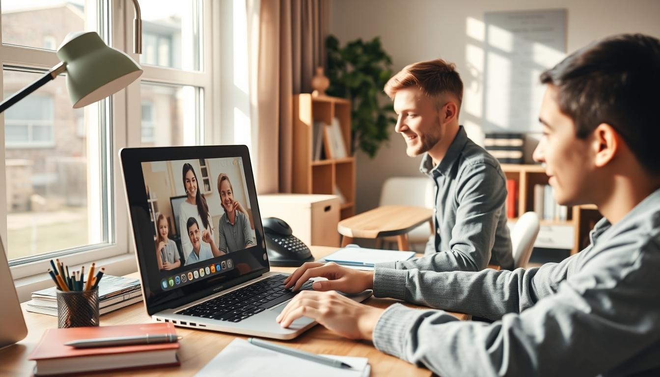 Student developing practical and academic skills